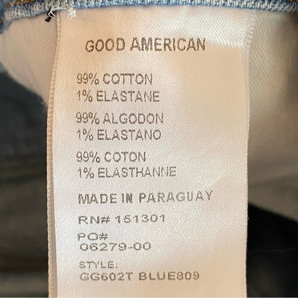 Good American High Waist The Weekender Jeans Girlfriend Blue Denim Size 8 / 29 - Picture 5 of 8